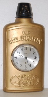 Gilbert Old Mr. Boston Bottle Clock