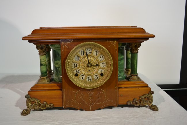 SETH THOMAS 8-DAY “SUCILLE” MANTLE CLOCK WITH