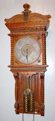 Ansonia Niobe Regulator w/Cherub & Lion Pendulum