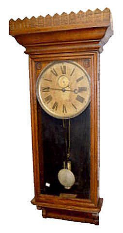Gilbert Oak Regulator No. 14 Clock