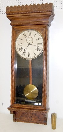 Oak Gilbert No. 14 1 Weight Wall Clock