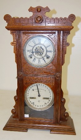 Waterbury No. 44 Double Dial Calendar Clock