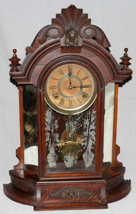 Gilbert “occidental” Mirror Side Mantel Clock-ClockPrices.Com