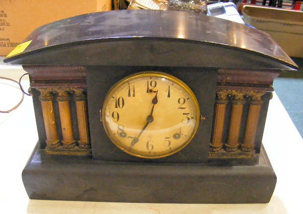 Mantel clock by Gilbert with Normandy chimes.