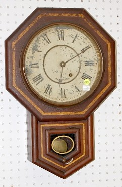 Seth Thomas Mahogany Octagon Short Drop Clock