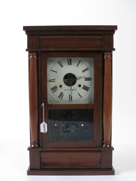 Seth Thomas Ogee Clock, Walnut Case