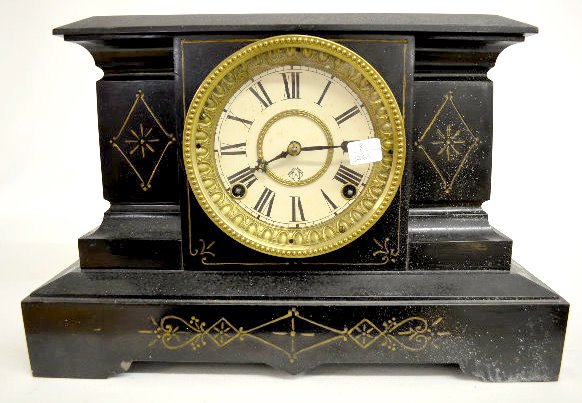 Ansonia “Palermo” Iron Case Mantel Clock