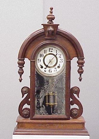 ANSONIA “PARISIAN” WALNUT SHELF CLOCK, 19THC