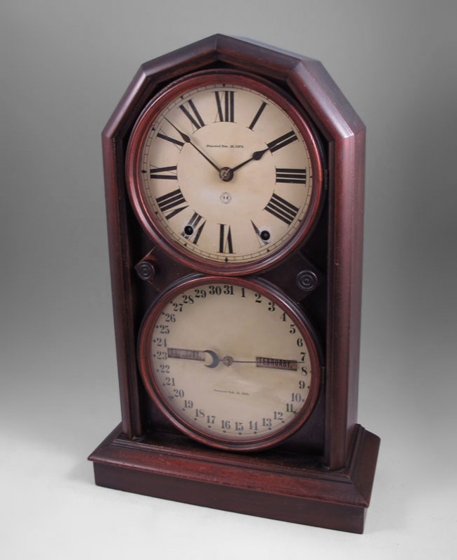 Walnut Seth Thomas Parlor No.5 Calendar Clock Price Guide