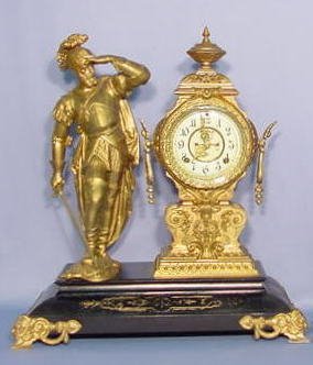 Ansonia Pizarro Statue Clock