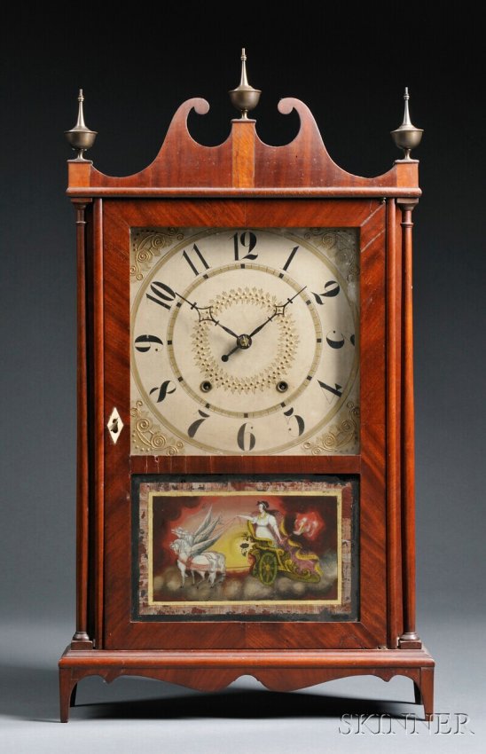 Seth Thomas Pillar and Scroll Clock, Plymouth, Con