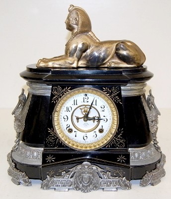 Ansonia “Pompeii W/ Sphinx” Statue Clock