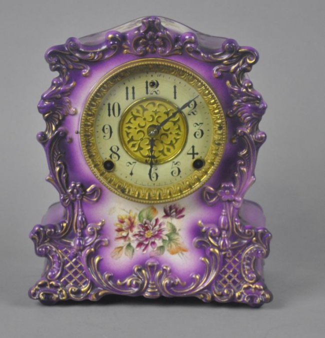 Gilbert Model “427” Mantel Porcelain Mantel Clock Price Guide