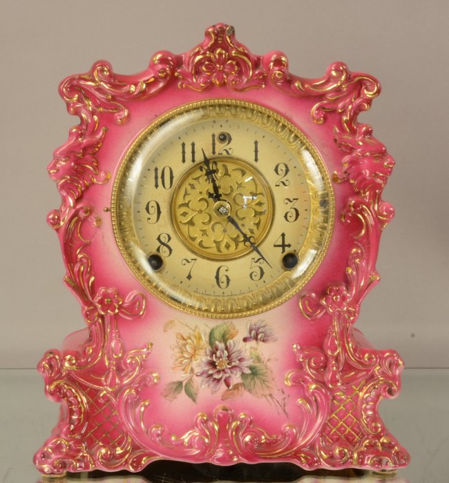 Gilbert Model “427” Mantel Porcelain Mantel Clock