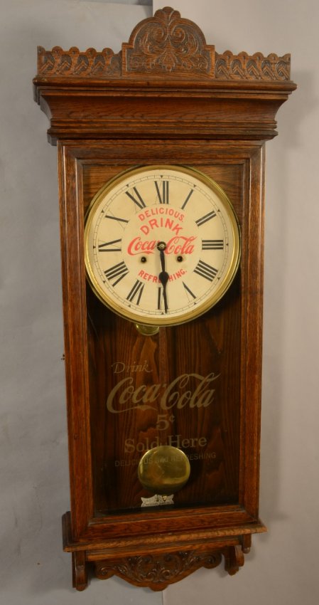 Waterbury postal oak store regulator advertising clock