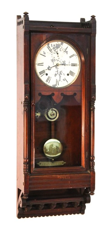 Seth Thomas ‘Queen Anne’ cherry wall clock