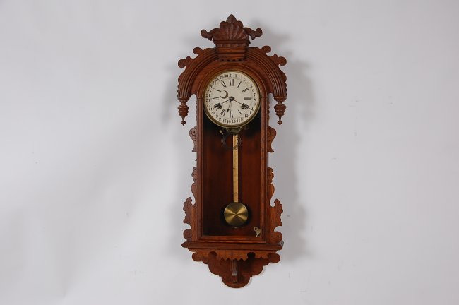 ANSONIA ‘QUEEN ISABELLA’ AMERICAN OAK WALL REGULATOR