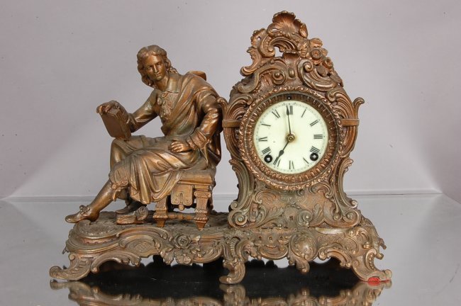 Ansonia Figural Mantel Clock