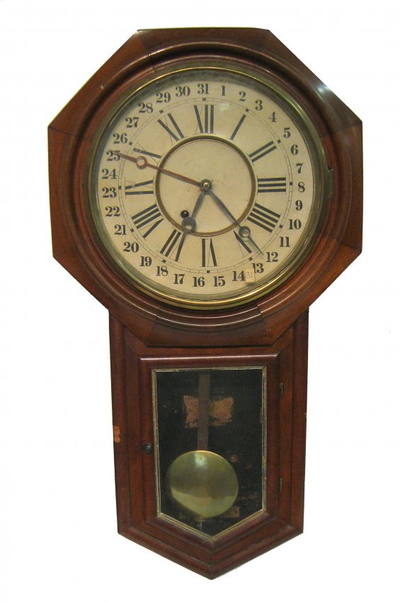 Ansonia Time Only Regulator “a” Calendar Clock Price Guide