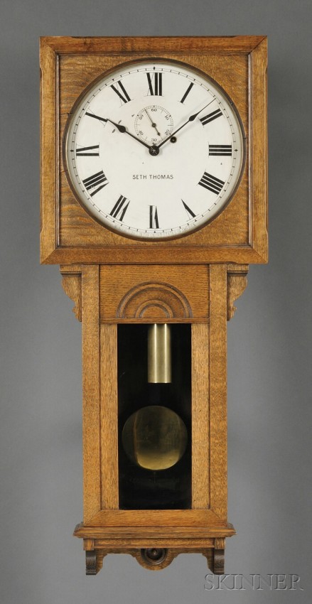 Oak Regulator No. 25 by Seth Thomas, Thomaston, Co