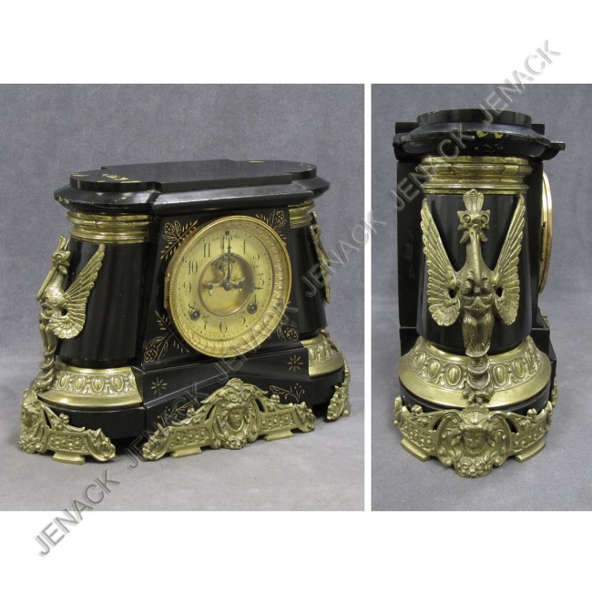 ANSONIA RENAISSANCE REVIVAL CAST IRON CLOCK