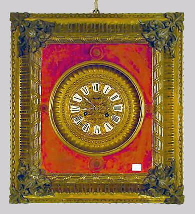 Ansonia Richelieu Hanging Plush Frame Clock NR