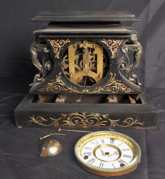 Ansonia Rosalind Iron Mantle Clock
