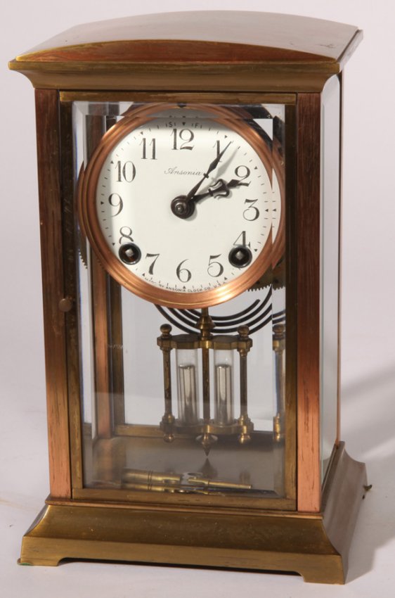 ANSONIA ROUEN CRYSTAL REGULATOR CLOCK