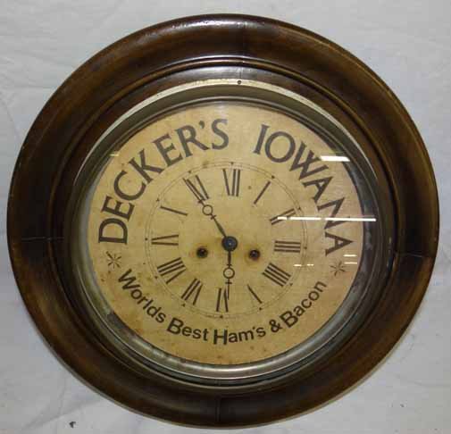 Waterbury Round Advertising Wall Clcok