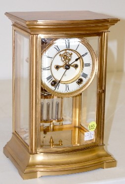 Ansonia Roy Brass Crystal Regulator Clock Price Guide