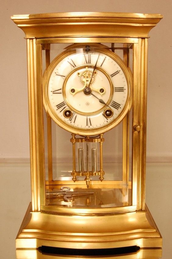 Ansonia Crystal Regulator Clock