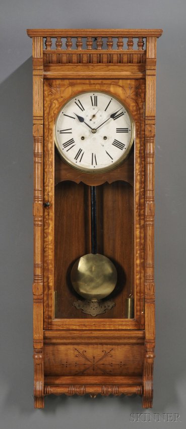 Ansonia “Santa Fe” Oak Wall Clock, Ansonia Clock C