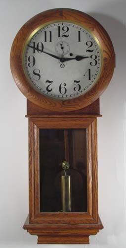 New Haven Oak Saturn Wall  Clock