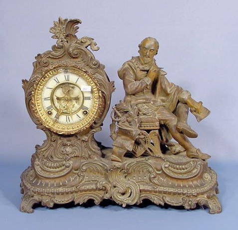 Ansonia Shakespeare Figural Clock NR
