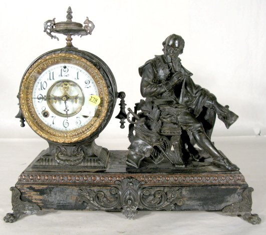 Ansonia Shakespeare Statue Clock