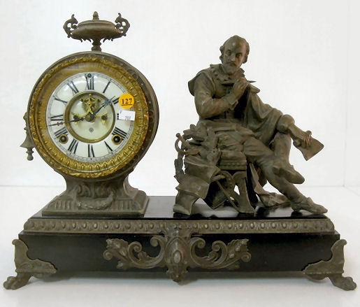 Ansonia “Shakespeare” Statue Clock
