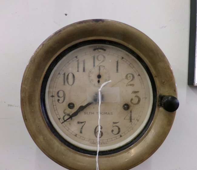 Seth Thomas Ships Bell Clock; Sold AS IS, Not Working.