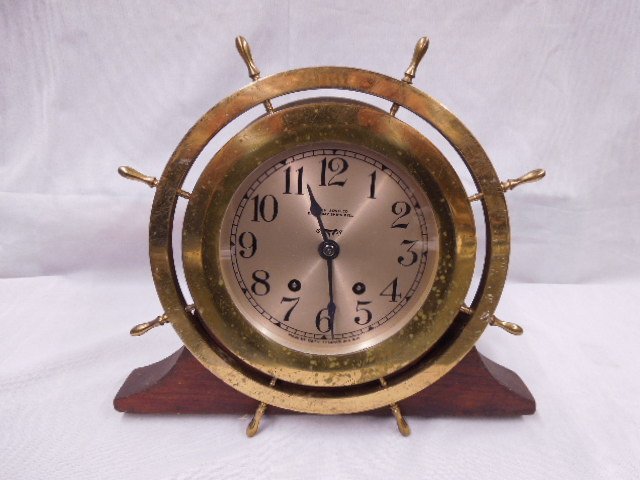 Seth Thomas Eight Day Ships Bell Clock
