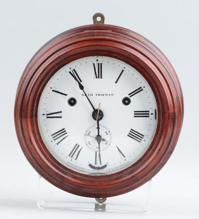 Seth Thomas Mahogany Ships Bell “Wardroom”Clock