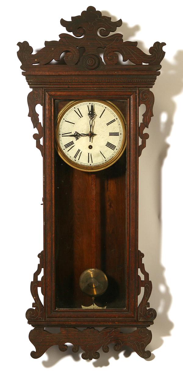 WATERBURY OAK SPRINGFIELD REGULATOR CLOCK