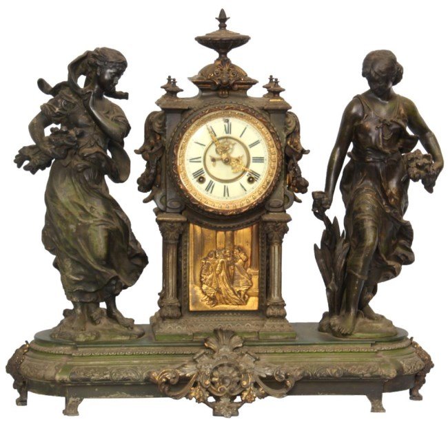 Ansonia Summer & Winter” Mantle Clock