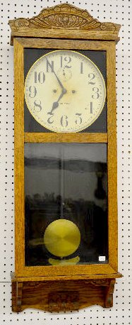 New Haven “Tampico” Oak Wall Clock
