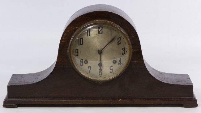 New Haven Clock Company Tambour Mantle Clock Clockprices Com