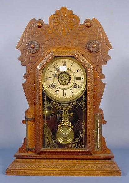 Waterbury Tampa Oak Mantle Clock NR