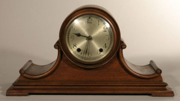 New Haven clock company tambour mantle clock