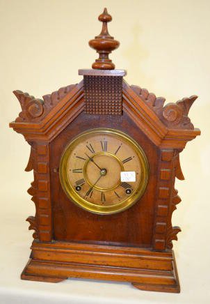 Ansonia Walnut “Toronto” Cabinet Clock