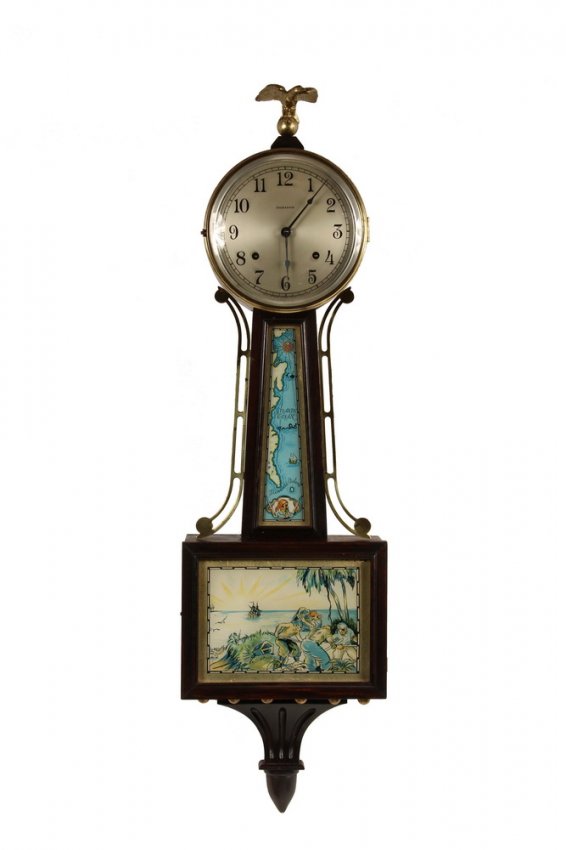 TREASURE ISLAND CLOCK – Banjo Clock by E. Ingraham Co,