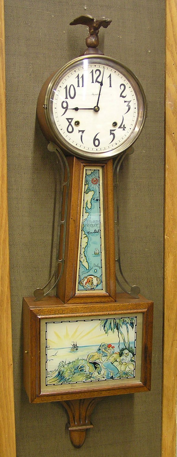 E Ingraham Treasure Island 8 Day Banjo Wall