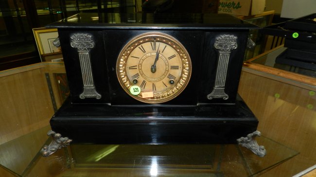 original antique Ansonia mantle clock with unique horse
