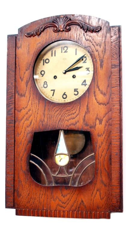 FRENCH VENDETTE “BIM BAM” 8 DAY OAK WALL CLOCK